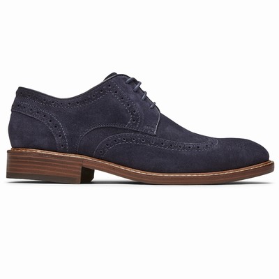 Sapatos Oxfords Rockport Kenton Wingtip Homem Azul Marinho PT-79126